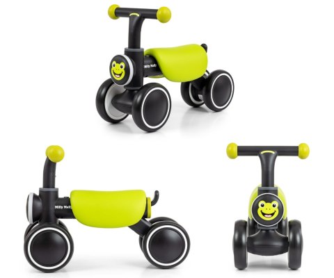 Pojazd jeździk dla rocznego dziecka, York Zielony, lekki, Milly Mally 12m+