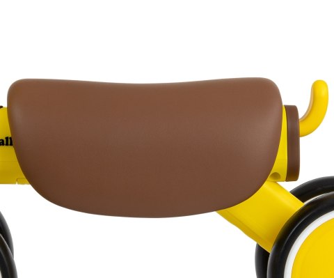 Pojazd jeździk dla rocznego dziecka, York żółty, lekki, Milly Mally 12m+