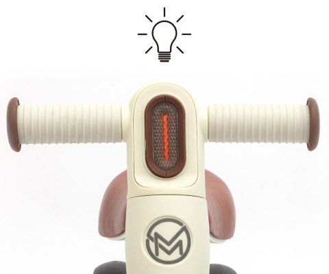 Pojazd Jeździk dla dziecka, lekki, koła EVA, Milly Mally Kremowy, wiek 1+