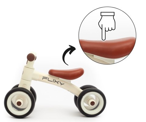 Pojazd Jeździk dla dziecka, lekki, koła EVA, Milly Mally Kremowy, wiek 1+