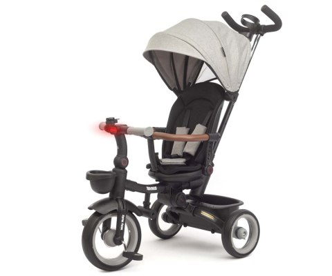 Rowerek trójkołowy Twinkle z rączką i daszkiem 3w1 – dla dziecka 12M+ Milly Mally