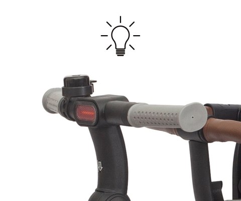 Rowerek trójkołowy Twinkle z rączką i daszkiem 3w1 – dla dziecka 12M+ Milly Mally