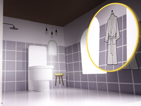 Drewniany Domek dla lalek z mebelkami wyposażeniem, składany, 70cm, wiek 3+