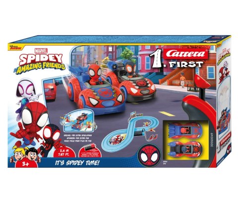 Elektryczny tor wyścigowy dla dzieci Carrera Spidey - dł. 2,4m, wiek 3+