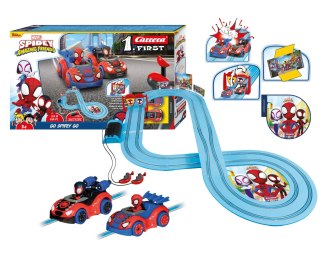 Elektryczny tor wyścigowy dla dzieci Carrera Spidey - dł. 2,9m, wiek 3+