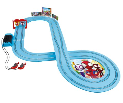 Elektryczny tor wyścigowy dla dzieci Carrera Spidey - dł. 2,9m, wiek 3+