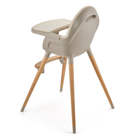 Krzesełko do karmienia dla dzieci KINDERKRAFT FINI Beige, wielofukcyjne 6m+