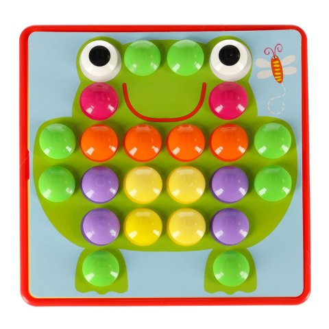 Układanka Guzikowa Mozaika dla dzieci, edukacyjna kreatywna, dla 3 latka