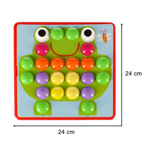Układanka Guzikowa Mozaika dla dzieci, edukacyjna kreatywna, dla 3 latka