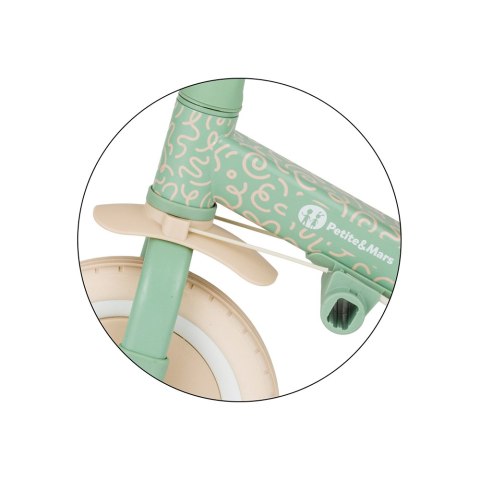 PETITE&MARS 613480 Wielofunkcyjny rowerek trójkołowy 5w1 Turbo green twist