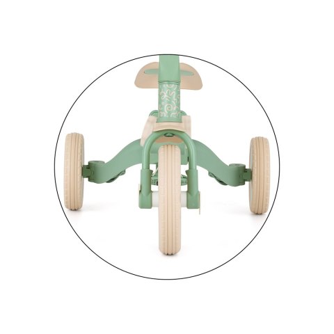 PETITE&MARS 613480 Wielofunkcyjny rowerek trójkołowy 5w1 Turbo green twist