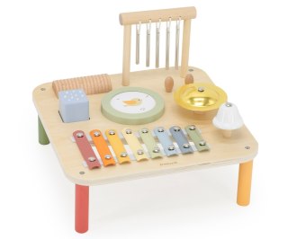Stolik edukacyjny muzyczny dla dzieci, interaktywny drewniany, Viga, 18m+