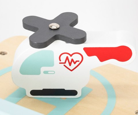 Drewniany szpital zabawka dla dzieci, klocki drewniane, Viga wiek 3+