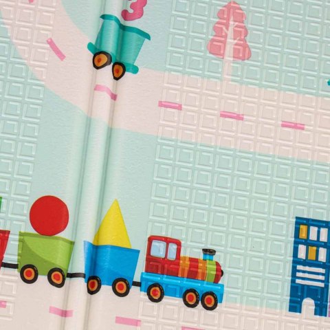 Mata piankowa składana dla dzieci niemowląt do nauki chodzenia Panda