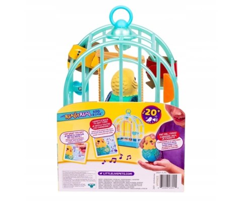 Interaktywna zabawka, Mówiący Ptaszek z Klatką Little Live Pets, wiek 5+