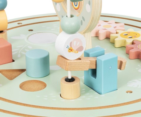 Stolik edukacyjny dla dzieci Zoo, drewniany sensoryczny, Tooky Toy wiek:2+