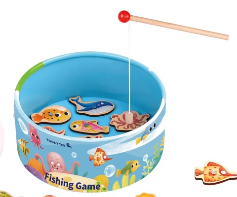 Gra łowienie rybek na magnes, zabawka zręcznościowa, Tooky Toy, wiek 3+