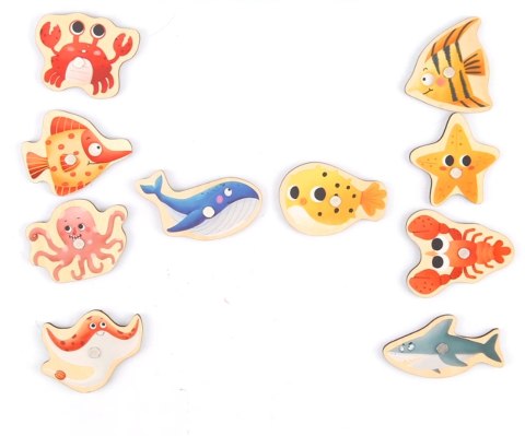 Gra łowienie rybek na magnes, zabawka zręcznościowa, Tooky Toy, wiek 3+