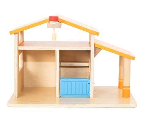 Drewniana farma zabawka dla dzieci, klocki figurki zwierząt, Viga, wiek 3+