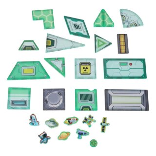 Klocki magnetyczne dla dzieci dla trzylatka, Stacja Kosmiczna, STEM, zestaw