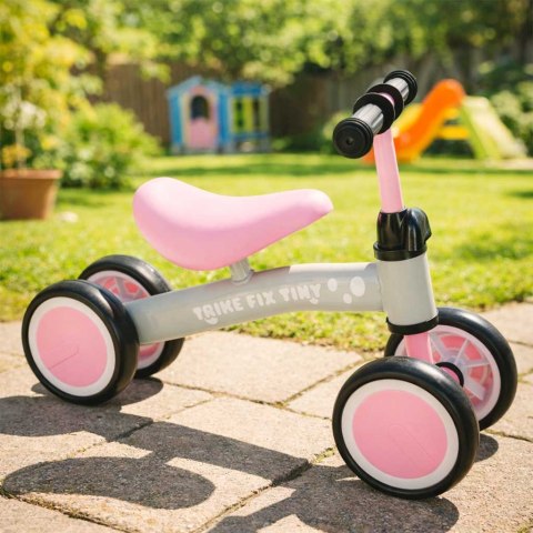 Rowerek Trike Fix Tiny czterokołowy biegowy różowy 2+