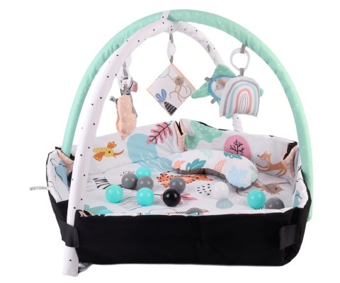 Mata edukacyjna dla noworodka niemowlaka, sensoryczna, zawieszki Czuczuś 0+