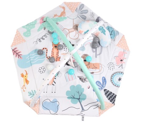 Mata edukacyjna dla noworodka niemowlaka, sensoryczna, zawieszki Czuczuś 0+