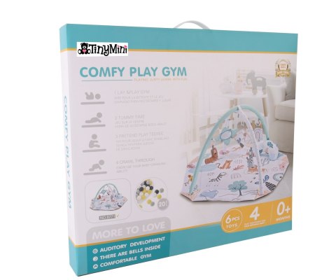 Mata edukacyjna dla noworodka niemowlaka, sensoryczna, zawieszki Czuczuś 0+