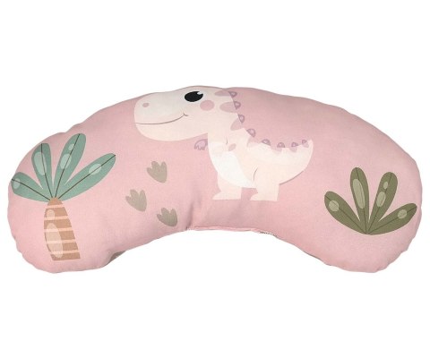 Mata edukacyjna dla noworodka niemowlaka dziewczynki, różowa, Dino 0+