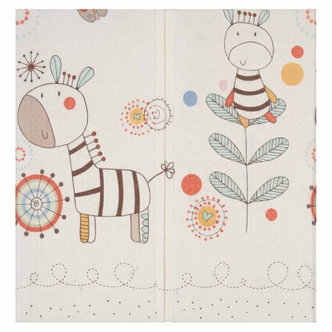 Mata edukacyjna piankowa dwustronna składana 180x200cm zwierzęta wzór