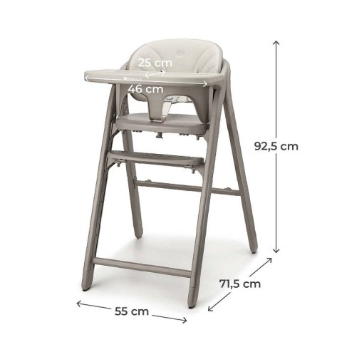 KINDERKRAFT Krzesełko TINO grey do110kg