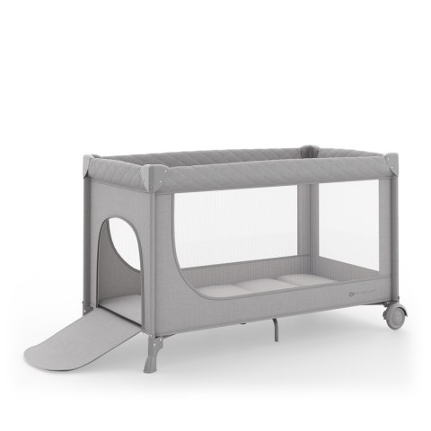 KINDERKRAFT Łóżeczko turystyczne LEODY UP grey with accessories
