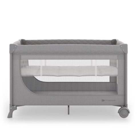 KINDERKRAFT Łóżeczko turystyczne LEODY UP grey