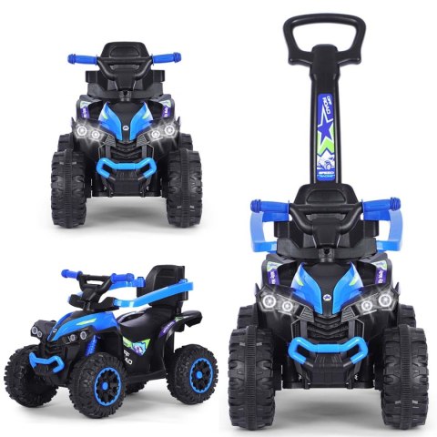 Jeździk z rączką, samochodzik dla dziecka Wild Blue Milly Mally 12m+