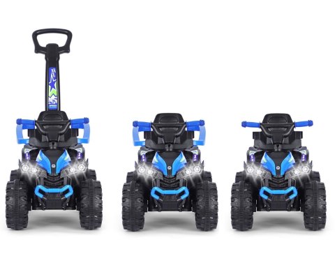 Jeździk z rączką, samochodzik dla dziecka Wild Blue Milly Mally 12m+