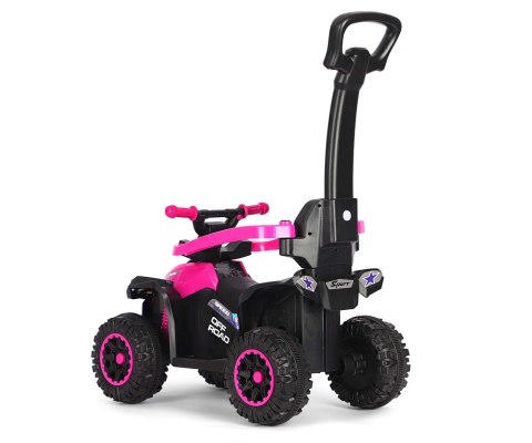 Jeździk z rączką, samochodzik dla dziecka Wild Pink Milly Mally 12m+