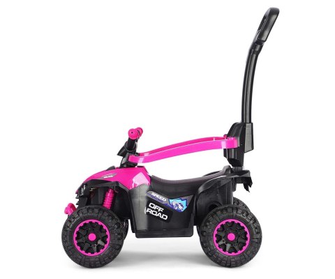 Jeździk z rączką, samochodzik dla dziecka Wild Pink Milly Mally 12m+