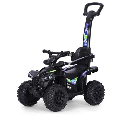 Jeździk z rączką, samochodzik dla dziecka Wild Black Milly Mally 12m+ EMP