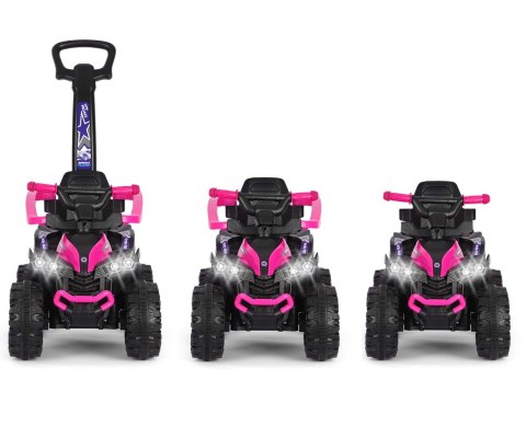 Jeździk z rączką, samochodzik dla dziecka Wild Pink Milly Mally 12m+ EMP