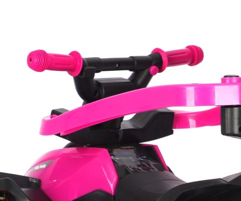 Jeździk z rączką, samochodzik dla dziecka Wild Pink Milly Mally 12m+ EMP