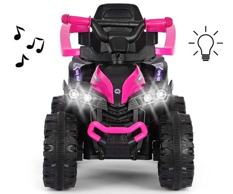 Jeździk z rączką, samochodzik dla dziecka Wild Pink Milly Mally 12m+ EMP