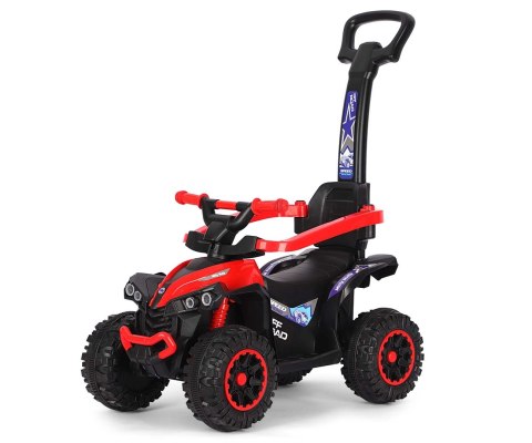Jeździk z rączką, samochodzik dla dziecka Wild Red Milly Mally 12m+