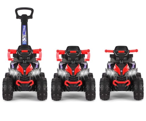 Jeździk z rączką, samochodzik dla dziecka Wild Red Milly Mally 12m+ EMP