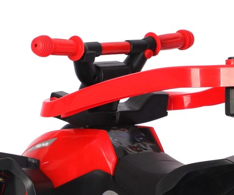 Jeździk z rączką, samochodzik dla dziecka Wild Red Milly Mally 12m+ EMP