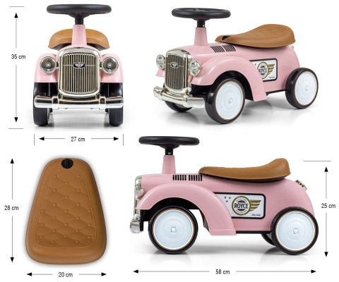 Milly Mally Pojazd Royce Pink EMP
