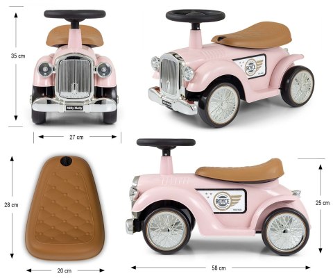 Milly Mally Pojazd Royce Pink EMP