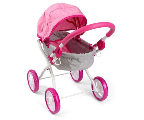 Wózek dla lalek Dori Prestige Pink EMP