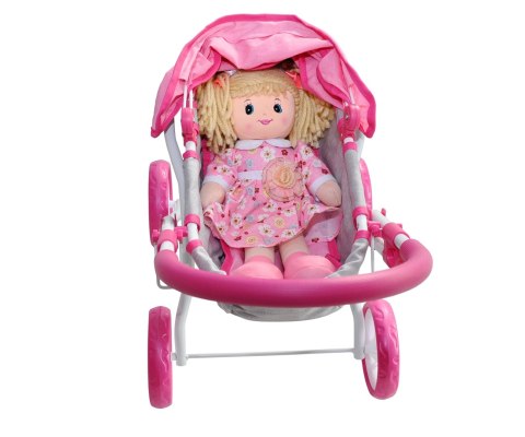 Wózek dla lalek Dori Prestige Pink EMP