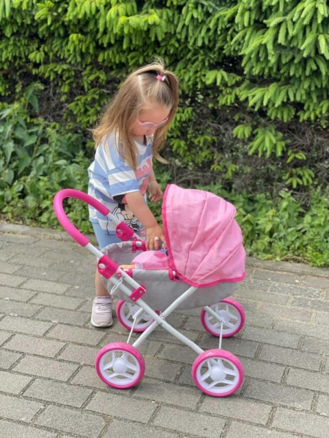 Wózek dla lalek Dori Prestige Pink EMP