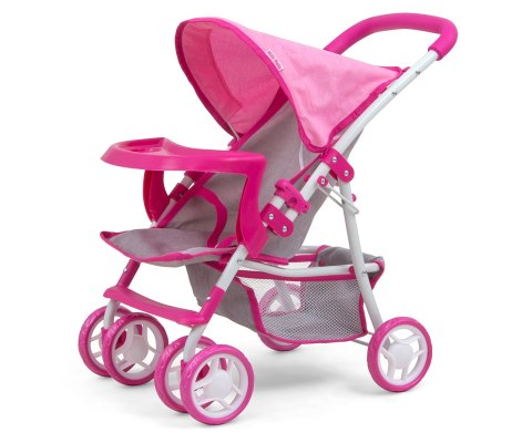 Wózek dla lalek Kate Prestige Pink EMP